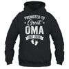 Promoted To Great Oma Est 2025 Pregnancy Announcement Shirt & Tank Top | teecentury