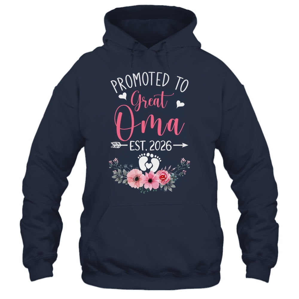 Promoted To Great Oma Est 2026 Mothers Day Shirt & Tank Top | teecentury