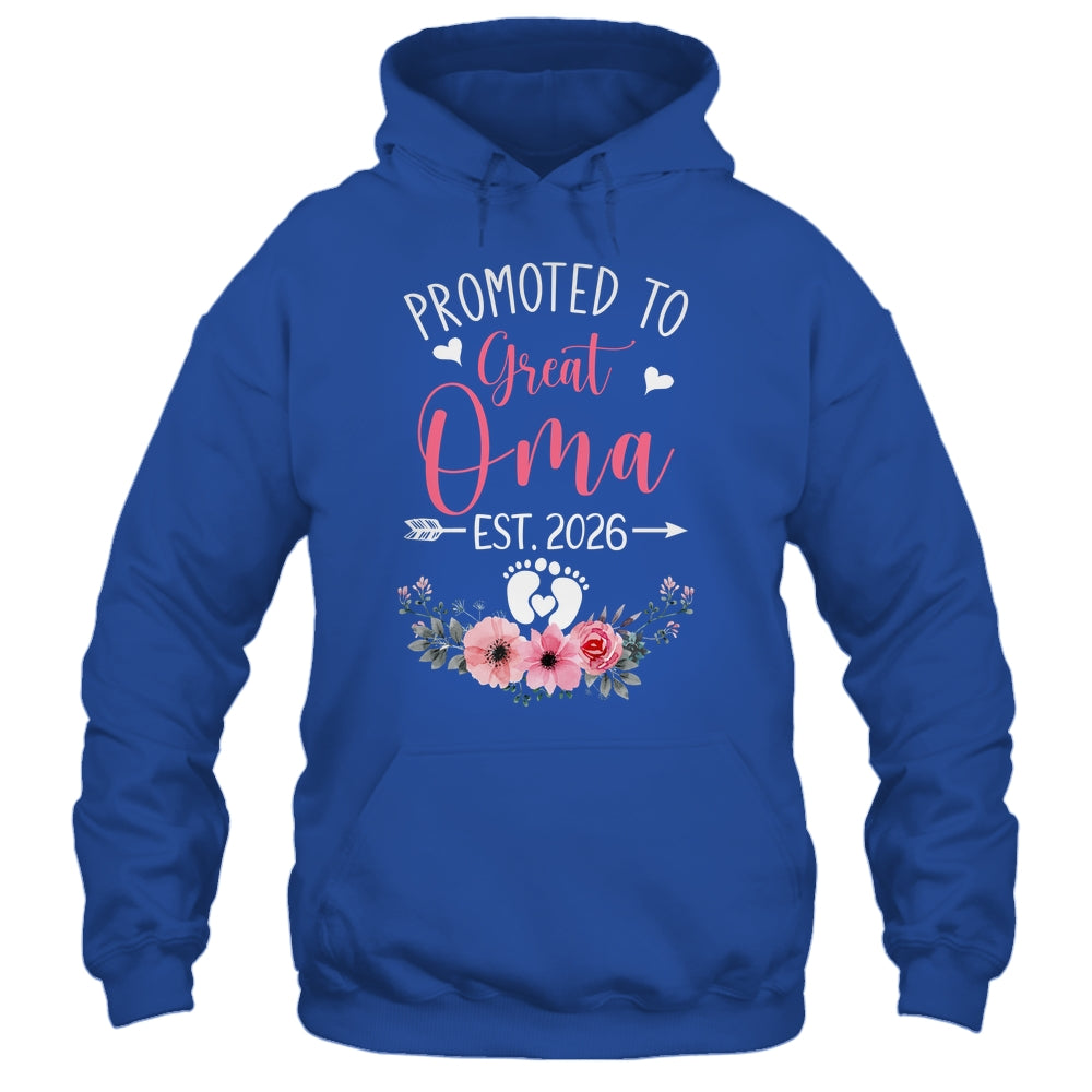 Promoted To Great Oma Est 2026 Mothers Day Shirt & Tank Top | teecentury