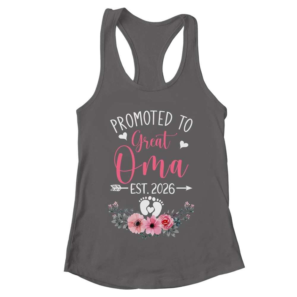 Promoted To Great Oma Est 2026 Mothers Day Shirt & Tank Top | teecentury