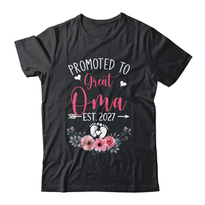 Promoted To Great Oma Est 2027 Mothers Day Shirt & Tank Top | teecentury