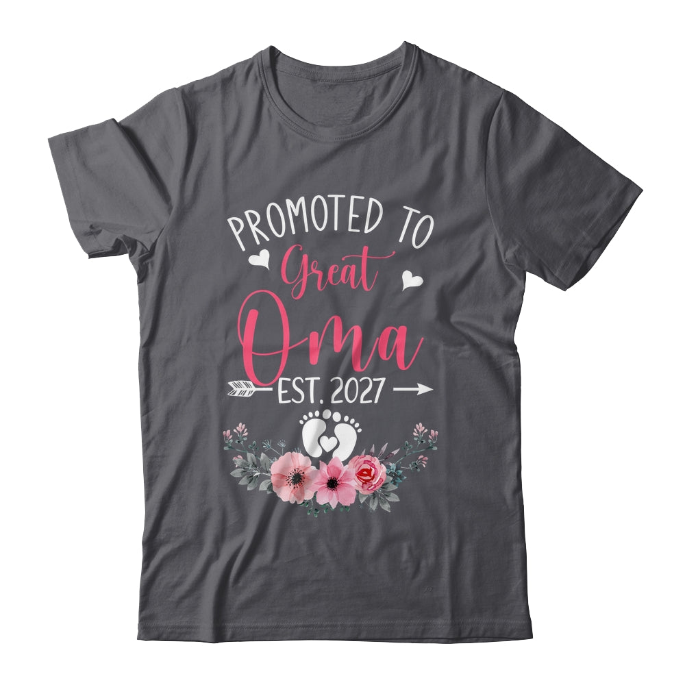 Promoted To Great Oma Est 2027 Mothers Day Shirt & Tank Top | teecentury