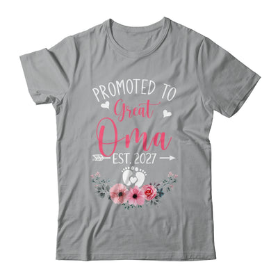 Promoted To Great Oma Est 2027 Mothers Day Shirt & Tank Top | teecentury