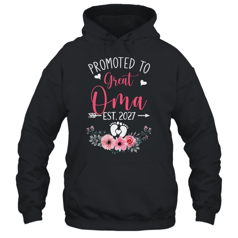 Promoted To Great Oma Est 2027 Mothers Day Shirt & Tank Top | teecentury