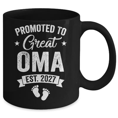 Promoted To Great Oma Est 2027 Pregnancy Announcement Mug | teecentury