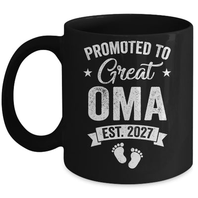 Promoted To Great Oma Est 2027 Pregnancy Announcement Mug | teecentury