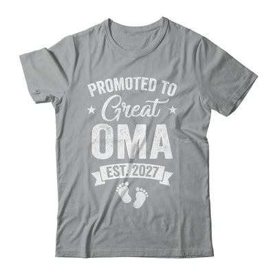 Promoted To Great Oma Est 2027 Pregnancy Announcement Shirt & Hoodie | teecentury