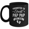 Promoted To Great Pap Pap Est 2026 Pregnancy Announcement Mug | teecentury