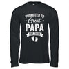 Promoted To Great Papa Est 2025 Pregnancy Announcement Shirt & Hoodie | teecentury