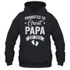 Promoted To Great Papa Est 2025 Pregnancy Announcement Shirt & Hoodie | teecentury