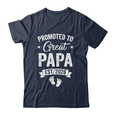 Promoted To Great Papa Est 2026 Pregnancy Announcement Shirt & Hoodie | teecentury
