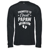 Promoted To Great Papaw Est 2025 Pregnancy Announcement Shirt & Hoodie | teecentury