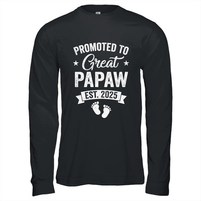 Promoted To Great Papaw Est 2025 Pregnancy Announcement Shirt & Hoodie | teecentury
