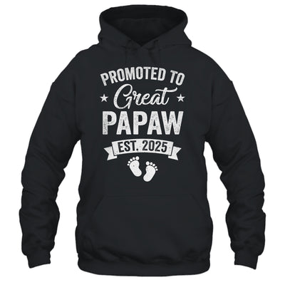 Promoted To Great Papaw Est 2025 Pregnancy Announcement Shirt & Hoodie | teecentury