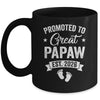Promoted To Great Papaw Est 2026 Pregnancy Announcement Mug | teecentury