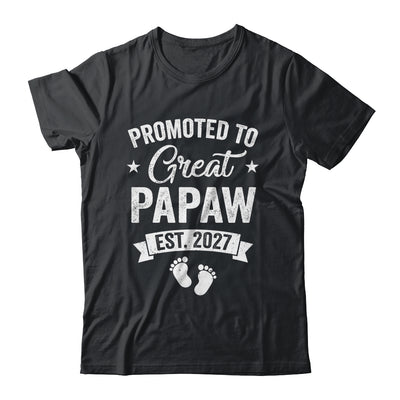 Promoted To Great Papaw Est 2027 Pregnancy Announcement Shirt & Hoodie | teecentury