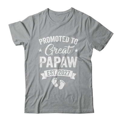 Promoted To Great Papaw Est 2027 Pregnancy Announcement Shirt & Hoodie | teecentury