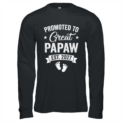 Promoted To Great Papaw Est 2027 Pregnancy Announcement Shirt & Hoodie | teecentury