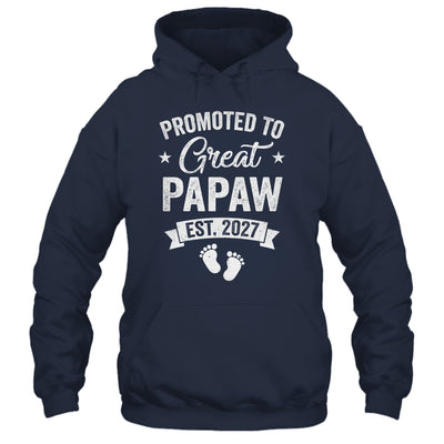 Promoted To Great Papaw Est 2027 Pregnancy Announcement Shirt & Hoodie | teecentury