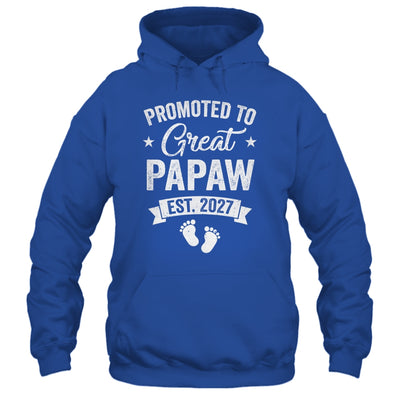 Promoted To Great Papaw Est 2027 Pregnancy Announcement Shirt & Hoodie | teecentury