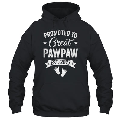 Promoted To Great Pawpaw Est 2027 Pregnancy Announcement Shirt & Hoodie | teecentury