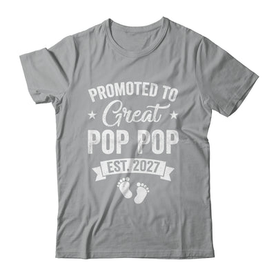 Promoted To Great Pop Pop Est 2027 Pregnancy Announcement Shirt & Hoodie | teecentury