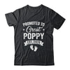 Promoted To Great Poppy Est 2026 Pregnancy Announcement Shirt & Hoodie | teecentury