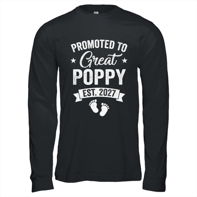 Promoted To Great Poppy Est 2027 Pregnancy Announcement Shirt & Hoodie | teecentury