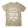 Promoted To Great Pops Est 2025 Pregnancy Announcement Shirt & Hoodie | teecentury