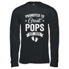 Promoted To Great Pops Est 2025 Pregnancy Announcement Shirt & Hoodie | teecentury