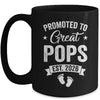 Promoted To Great Pops Est 2026 Pregnancy Announcement Mug | teecentury