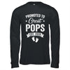 Promoted To Great Pops Est 2026 Pregnancy Announcement Shirt & Hoodie | teecentury