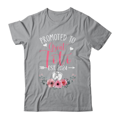 Promoted To Great Titi Est 2024 Mothers Day Shirt & Tank Top | teecentury