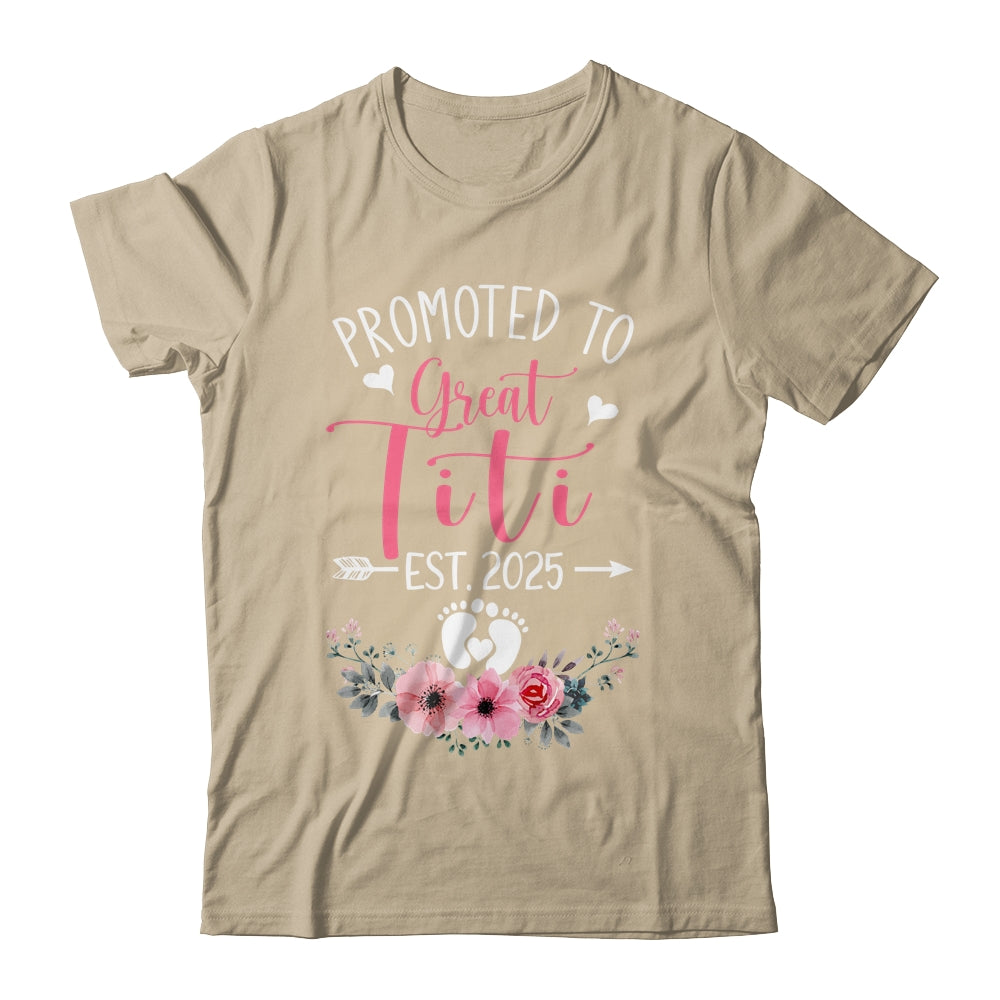 Promoted To Great Titi Est 2025 Mothers Day Shirt & Tank Top | teecentury