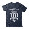 Promoted To Great Titi Est 2025 Pregnancy Announcement Shirt & Tank Top | teecentury