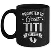 Promoted To Great Titi Est 2025 Pregnancy Announcement Mug | teecentury