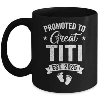 Promoted To Great Titi Est 2025 Pregnancy Announcement Mug | teecentury