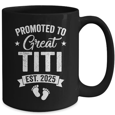 Promoted To Great Titi Est 2025 Pregnancy Announcement Mug | teecentury