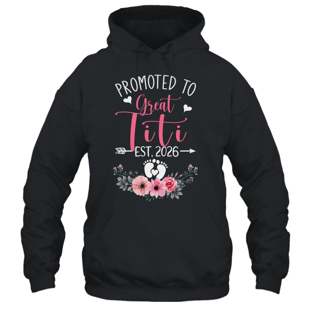 Promoted To Great Titi Est 2026 Mothers Day Shirt & Tank Top | teecentury