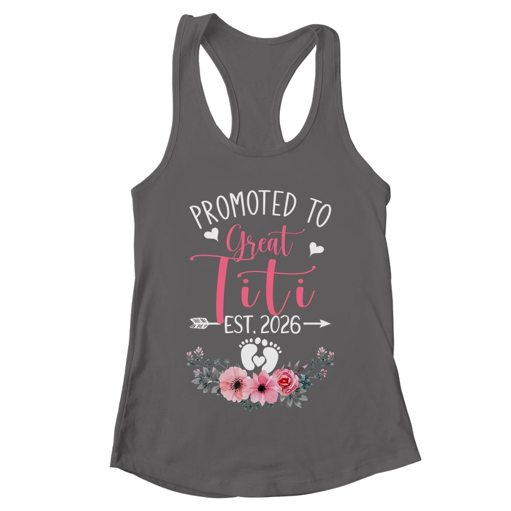 Promoted To Great Titi Est 2026 Mothers Day Shirt & Tank Top | teecentury