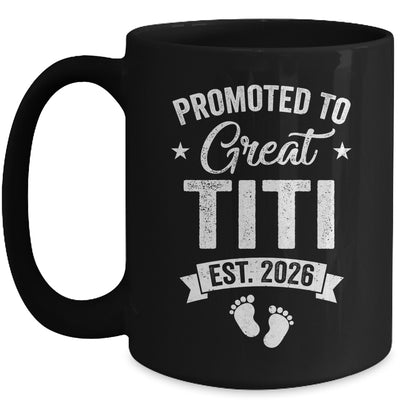 Promoted To Great Titi Est 2026 Pregnancy Announcement Mug | teecentury