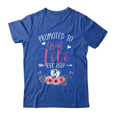 Promoted To Great Titi Est 2027 Mothers Day Shirt & Tank Top | teecentury