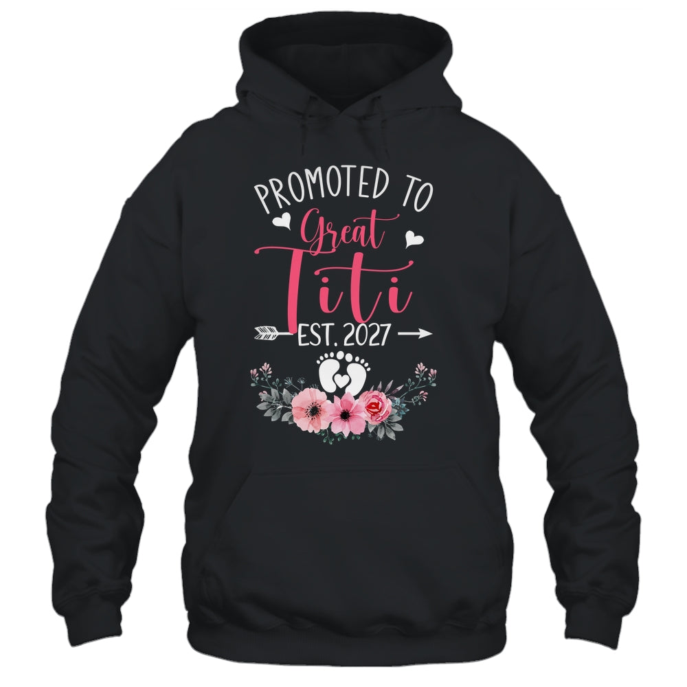 Promoted To Great Titi Est 2027 Mothers Day Shirt & Tank Top | teecentury