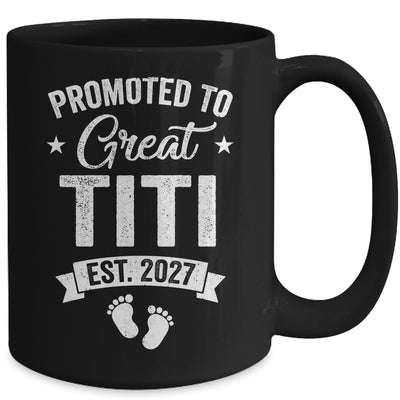 Promoted To Great Titi Est 2027 Pregnancy Announcement Mug | teecentury