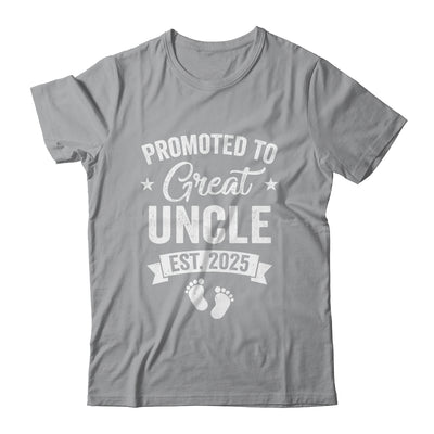 Promoted To Great Uncle Est 2025 Pregnancy Announcement Shirt & Hoodie | teecentury