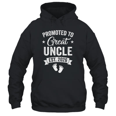 Promoted To Great Uncle Est 2026 Pregnancy Announcement Shirt & Hoodie | teecentury