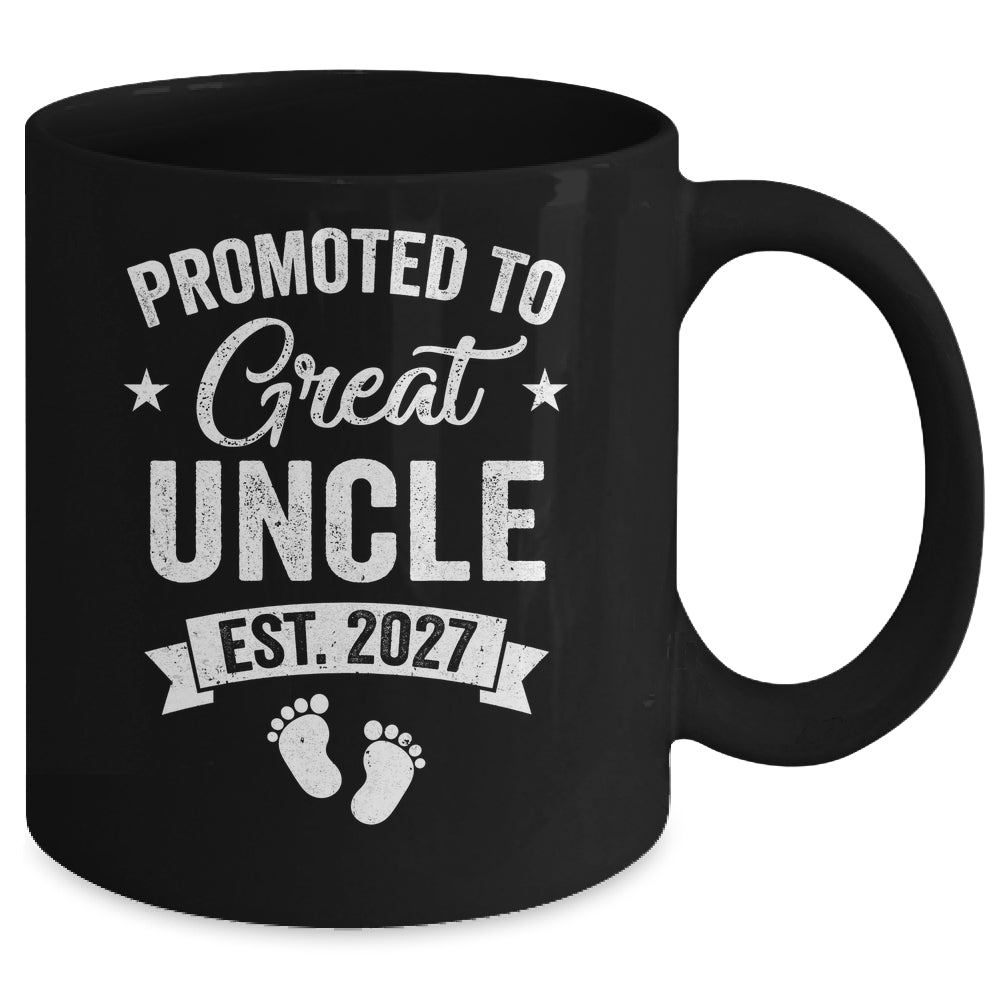 Promoted To Great Uncle Est 2027 Pregnancy Announcement Mug | teecentury