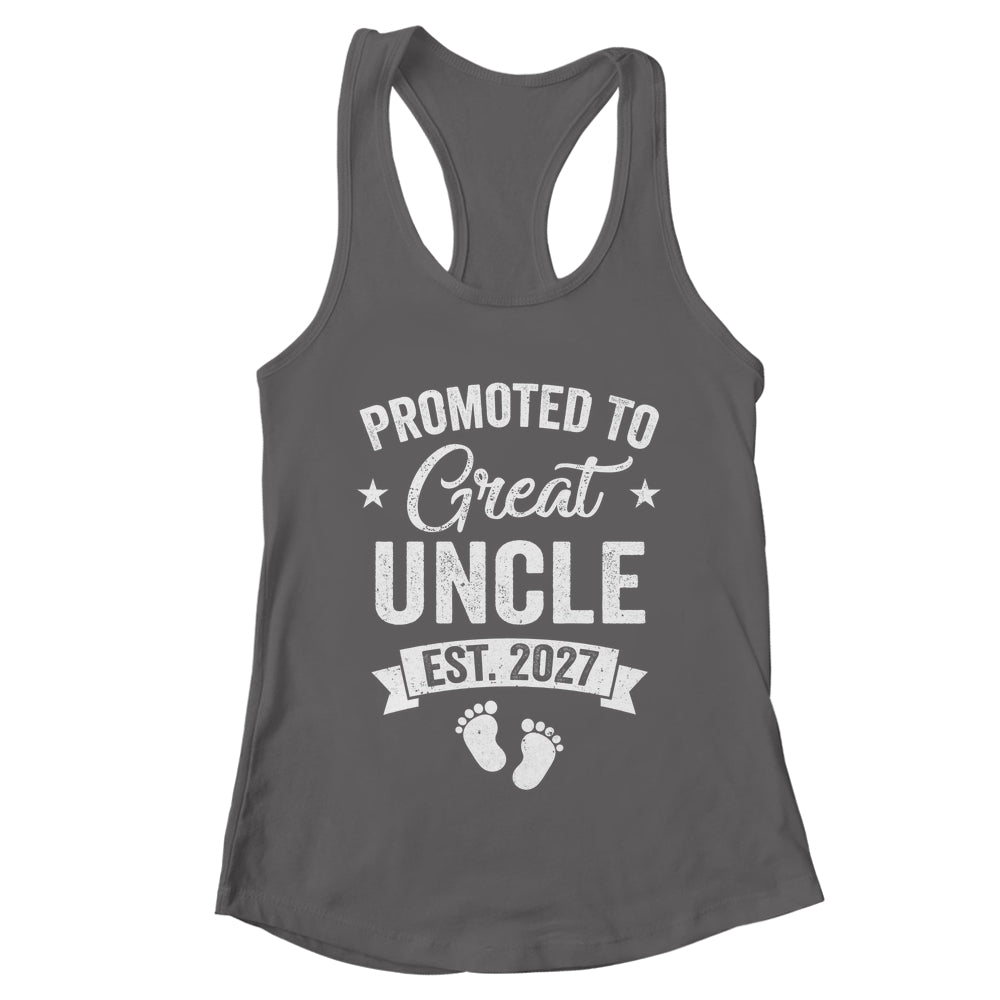 Promoted To Great Uncle Est 2027 Pregnancy Announcement Shirt & Tank Top | teecentury