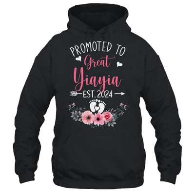 Promoted To Great Yiayia Est 2024 Mothers Day Shirt & Tank Top | teecentury