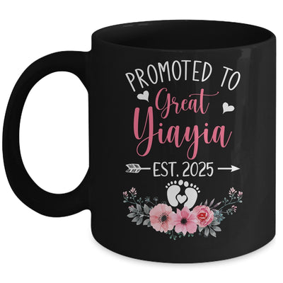 Promoted To Great Yiayia Est 2025 Mothers Day Mug | teecentury